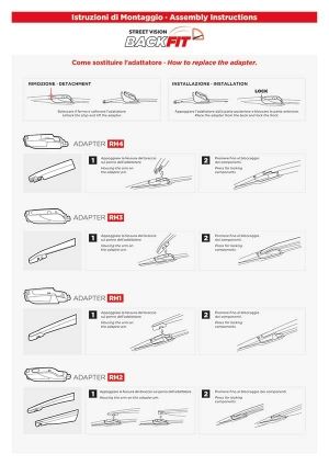 Assembly instructions BackFit wiper blades