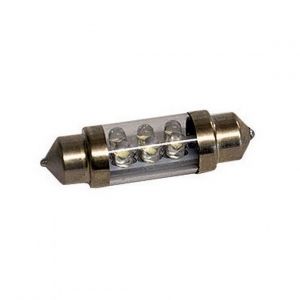 DQP Set Lampade Siluro a Led Bianco 24V 11X38mm (2PCS)