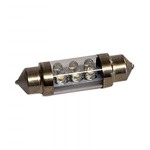 DQP Set Lampade Siluro A Led Bianco 12V 10X44mm (2PCS)