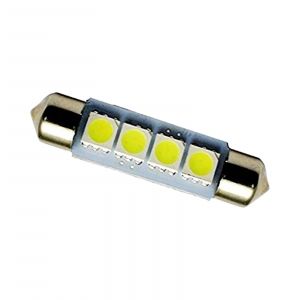 DQP Lampade Siluro a 4 Led SMD Canbus 12V 12X38mm (2PCS)