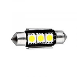 DQP Lampade Siluro a 4 Led SMD Canbus 12V 12x36mm (2PCS)