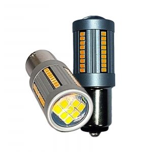 DQP Set Lampade Led P21W BAU15S Amber 12V (2PCS)