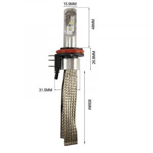 Single Led Headlight H15 with Flex heatsink (1PCS)
