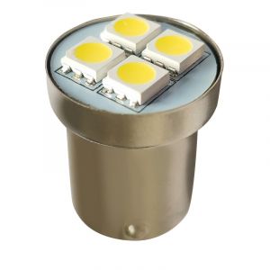 DQP Set Lampade BA15s a 4 Led SMD Bianco 24V (2PCS)