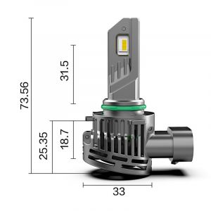 DQP SINGOLO Headlight SERIE COMPACT per HIR2-9012
