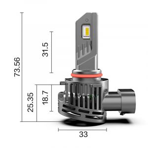 DQP SINGOLO Headlight SERIE COMPACT per HB3-9005