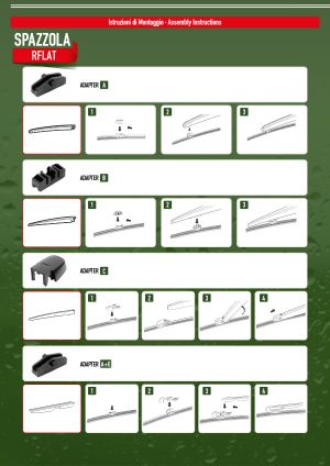 Istruzioni montaggio spazzole RearFlat